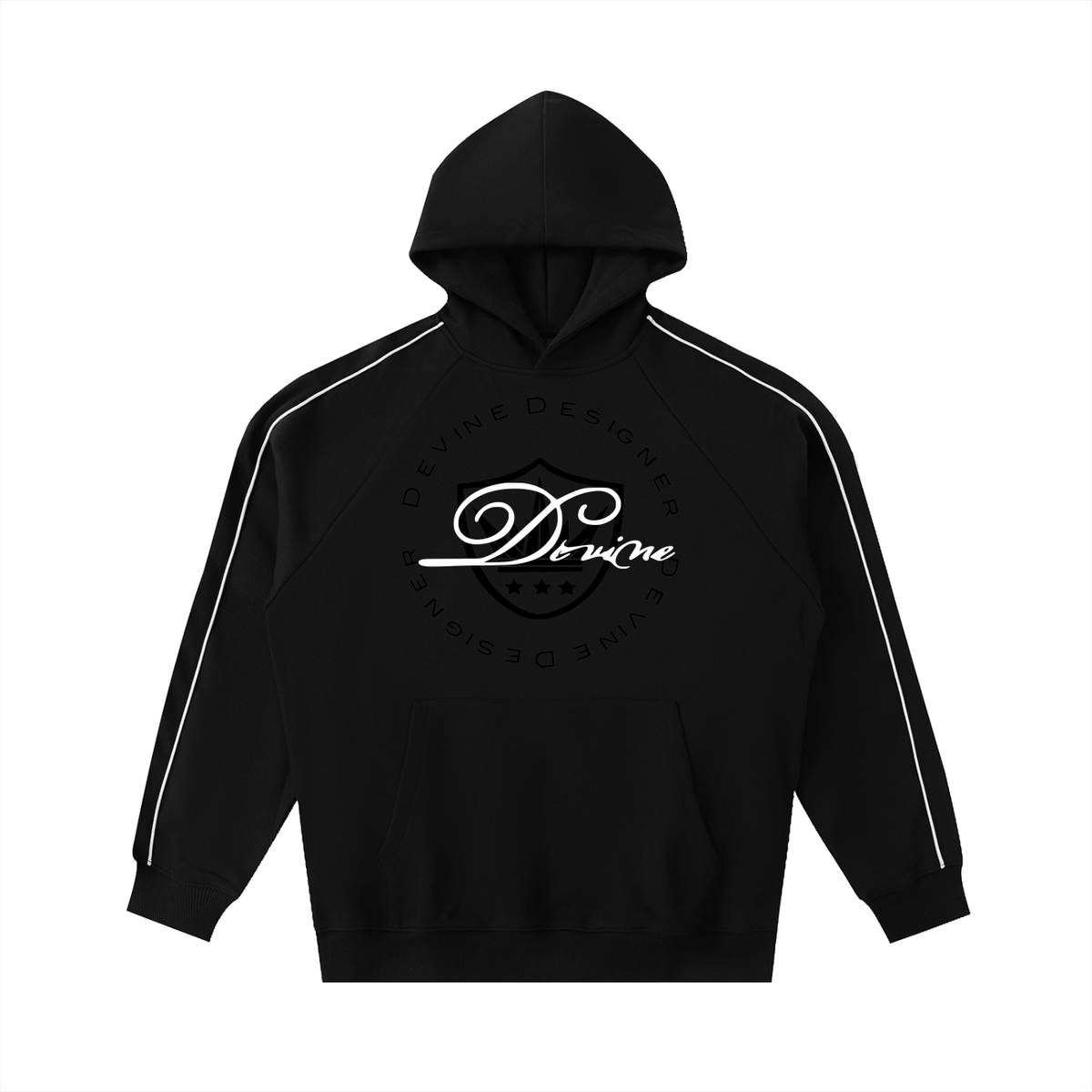 DEVINE - Contrast Piping Raglan Hoodie