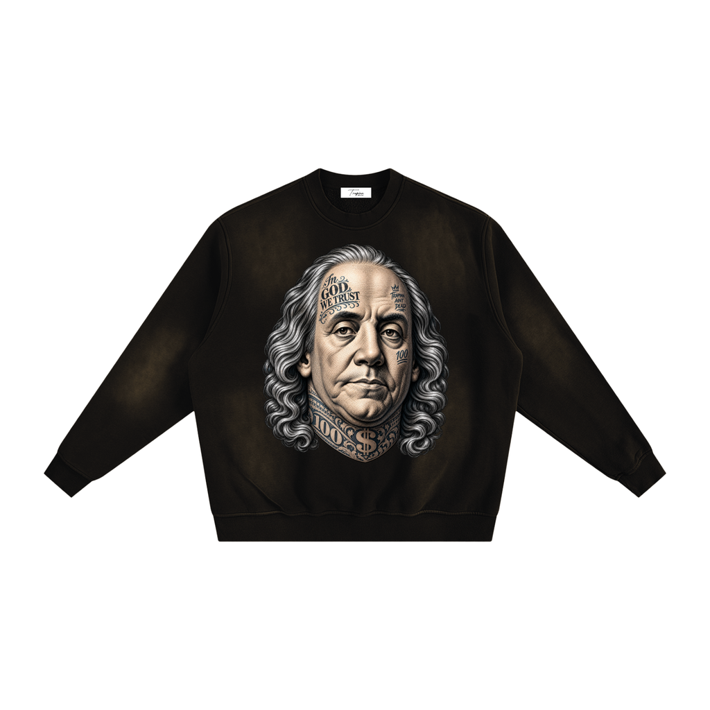 TRAPINN - #BIGBEN xTrap Angel Sunfade Fleeced Sweatshirt