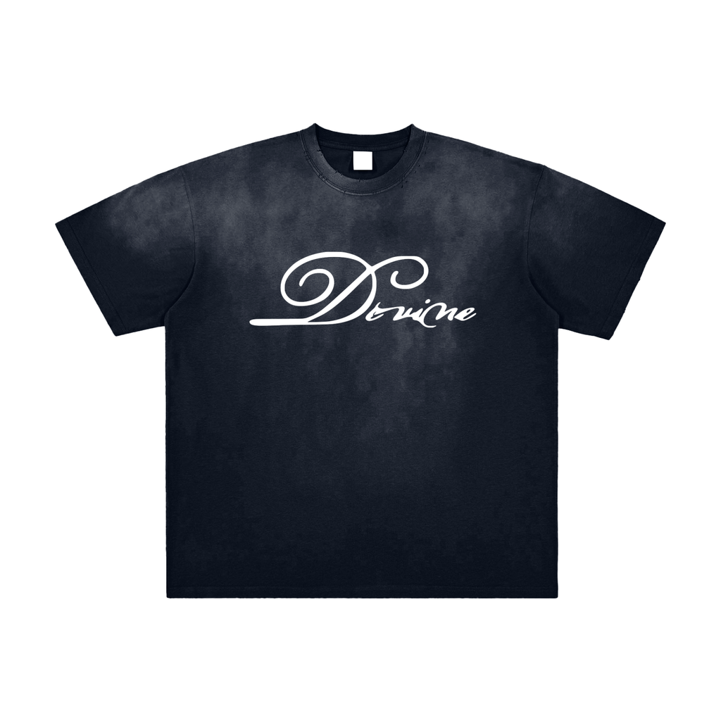 DEVINE - Vintage Washed Frayed (WHT) T-Shirt