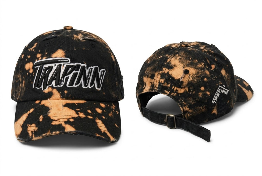 TRAPINN - BLEACHED Distressed Dad Hat