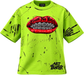 TRAPINN ORIGINALS — Neon Green Graffiti Tee.