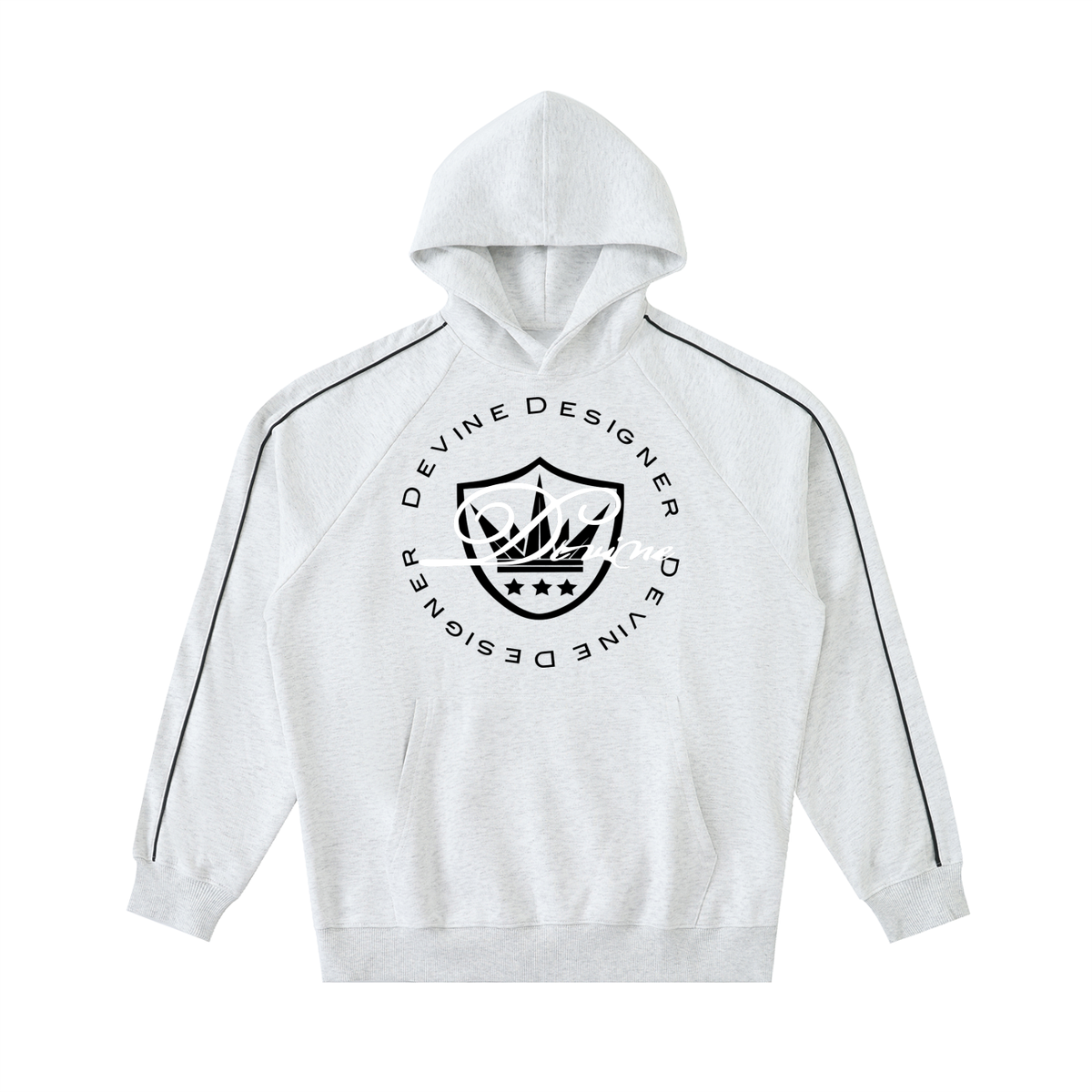 DEVINE - Contrast Piping Raglan Hoodie