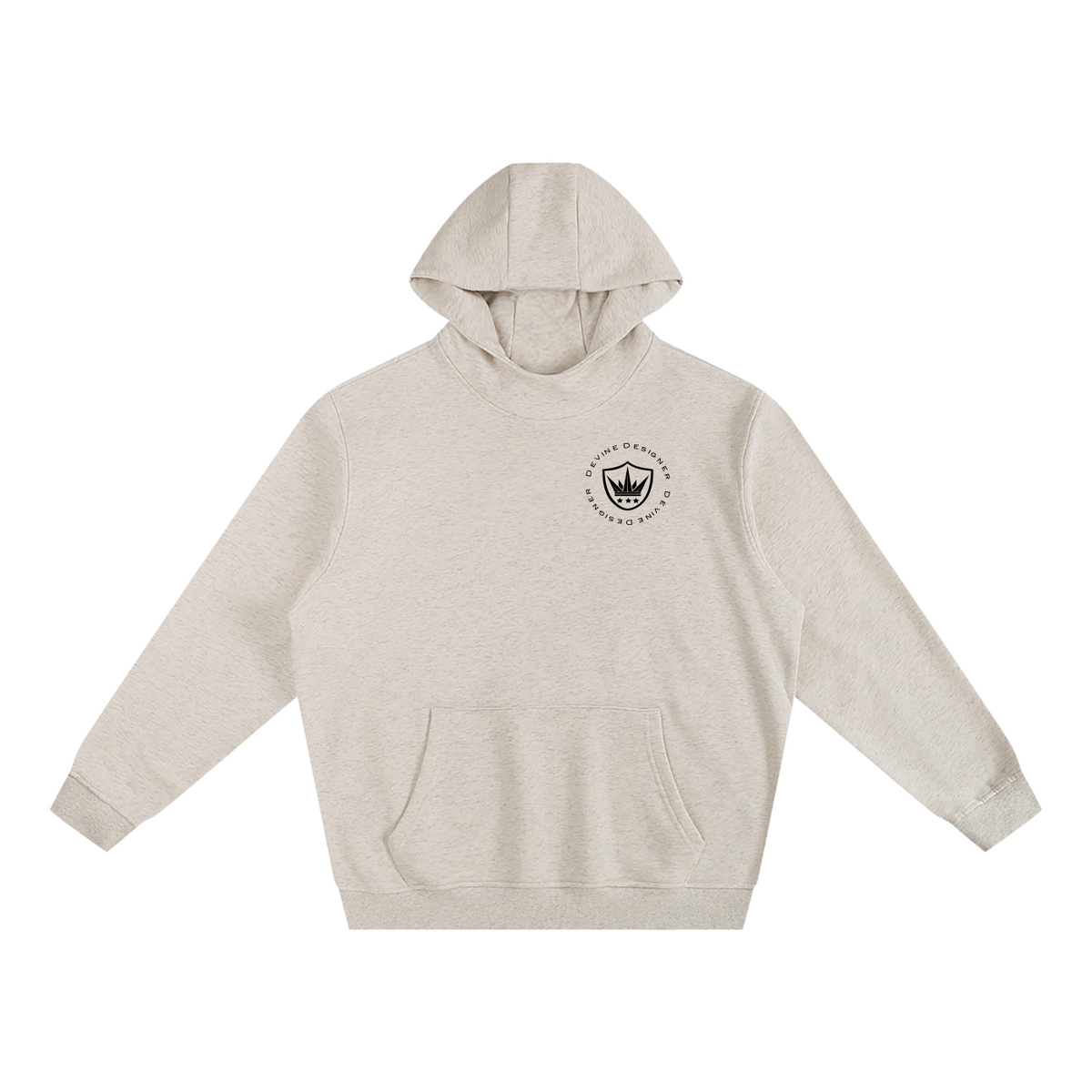 Fleeced High Neck Hoodie