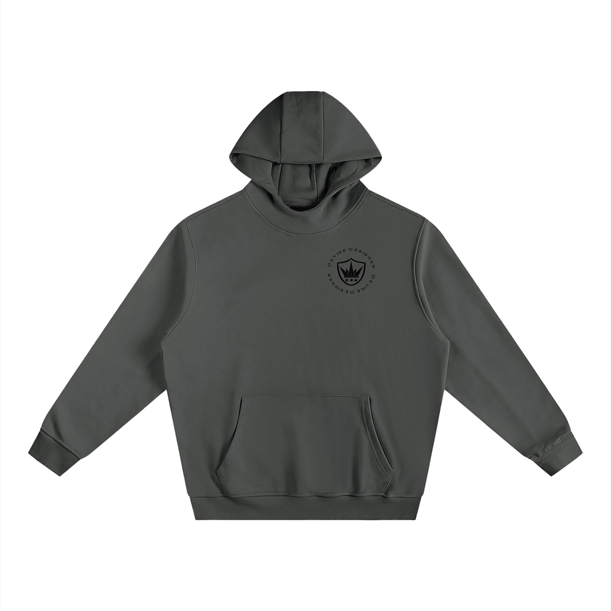 Fleeced High Neck Hoodie