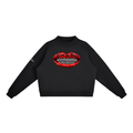 TRAPINN - Essential Fleece Mock-Neck Crew Sweatshirt